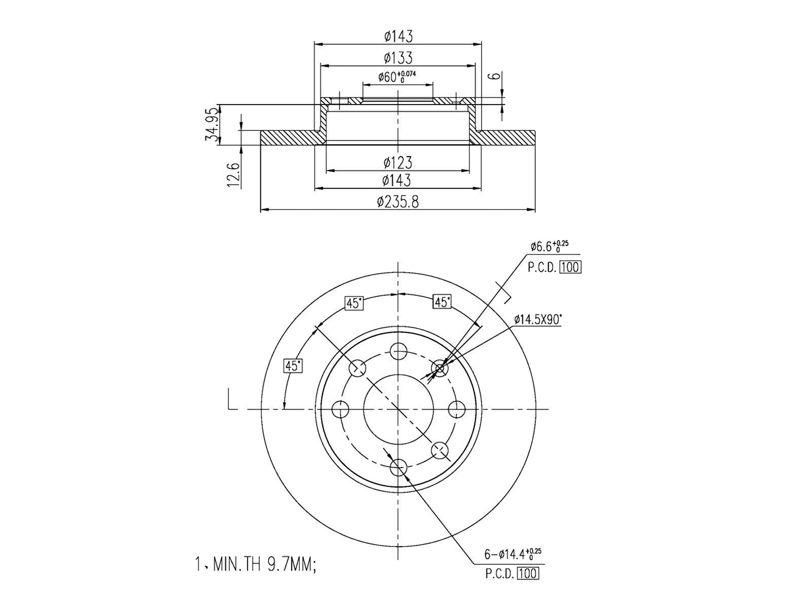 Brake Disc (AZMT-44-024-1094)