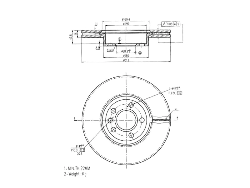 Brake Disc (AZMT-44-024-1093)