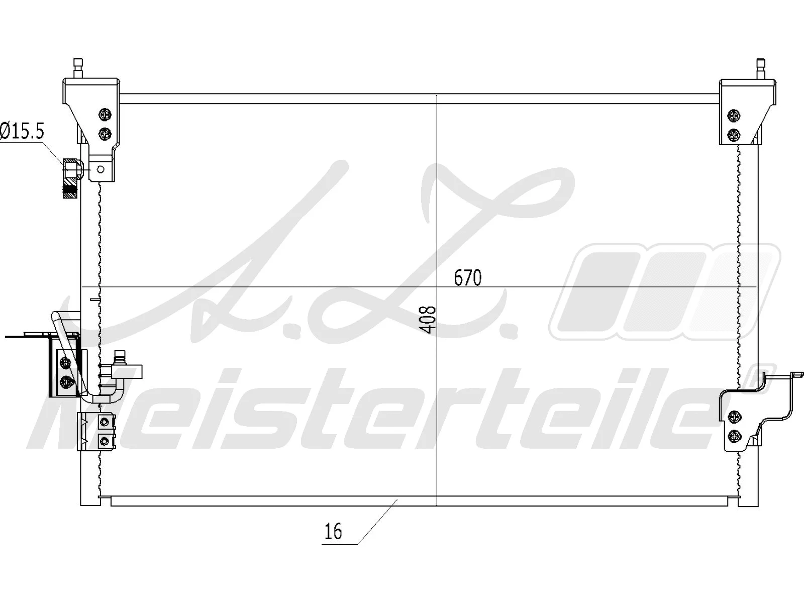 Condenser, air conditioning (AZMT-45-030-1411)