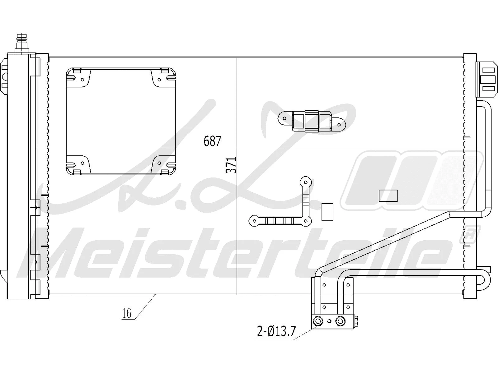 Condenser, air conditioning (AZMT-45-030-1084)