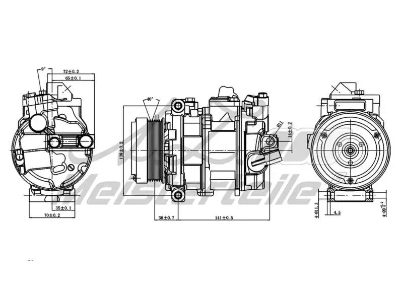 Compressor, air conditioning (AZMT-45-041-1128)