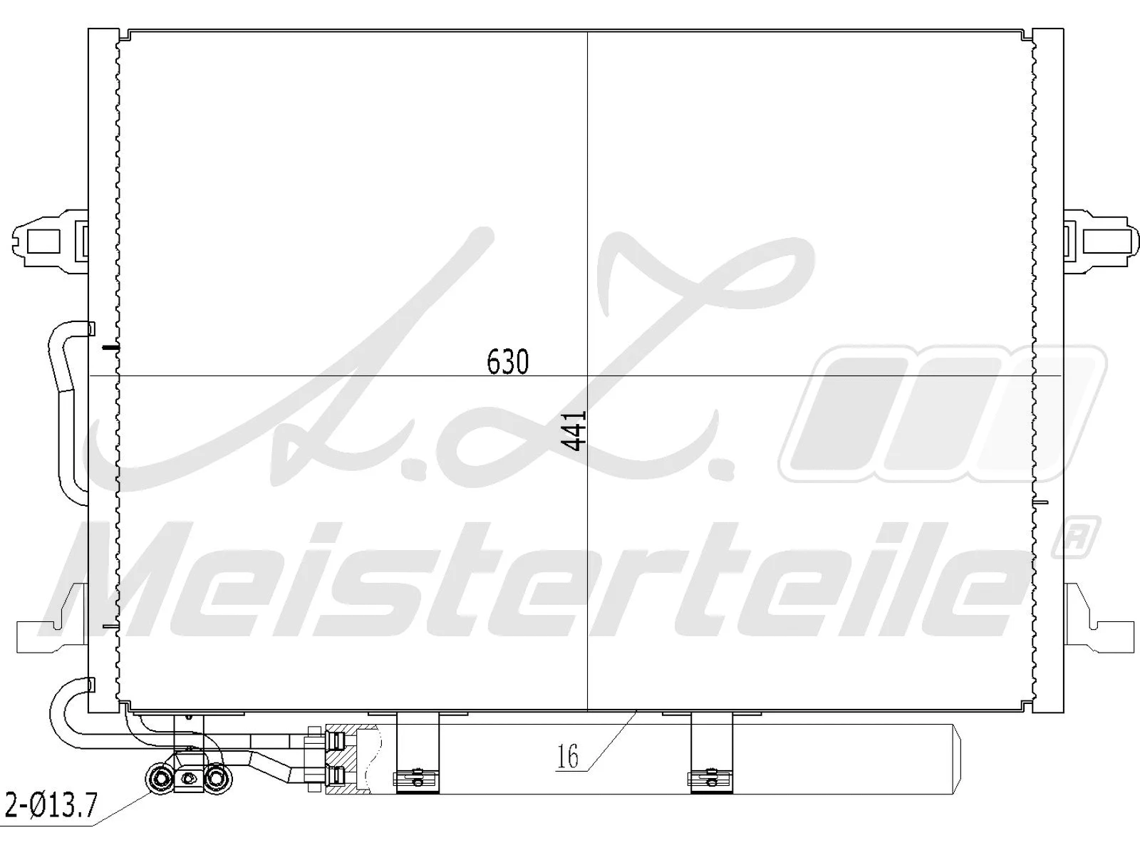 Condenser, air conditioning (AZMT-45-030-1080)
