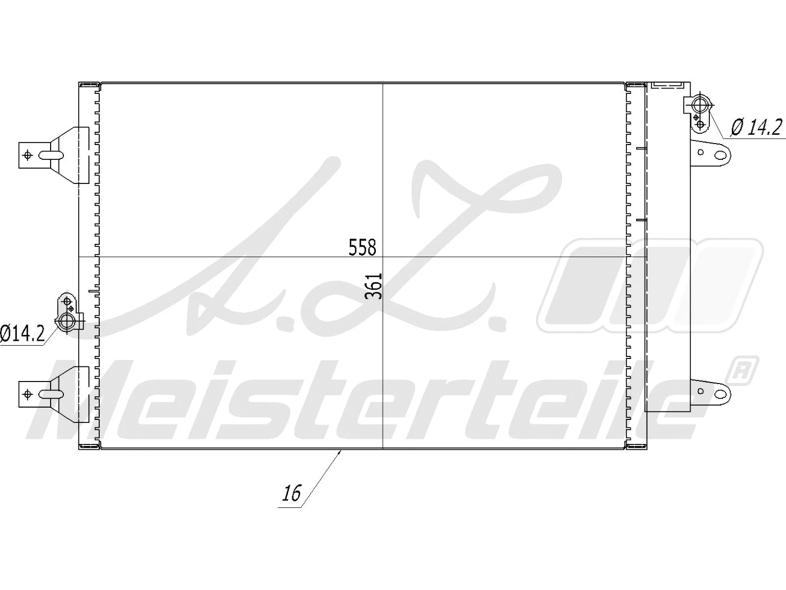 Condenser, air conditioning (AZMT-45-030-1067)