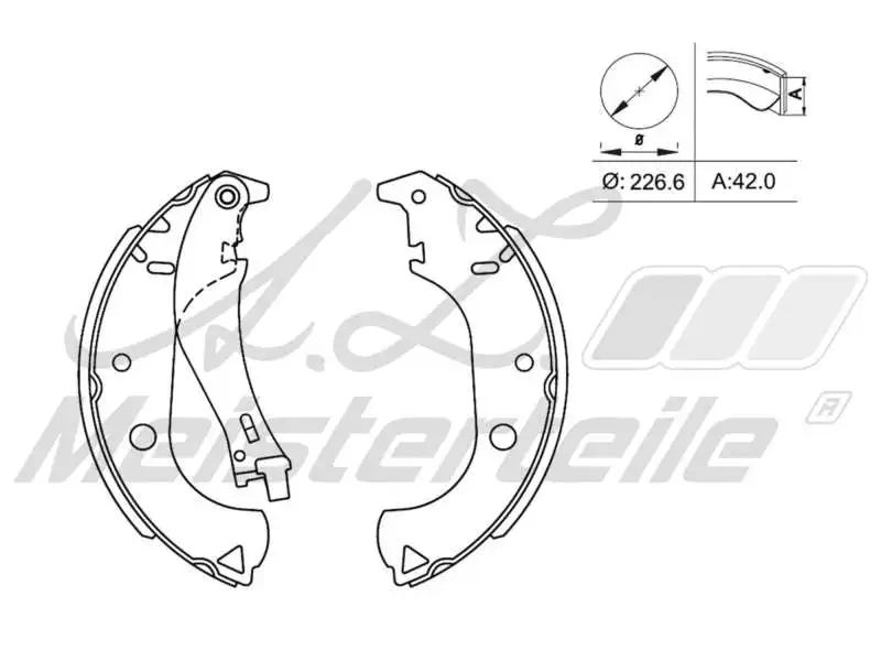 Brake Shoe Set (AZMT-44-026-1059)