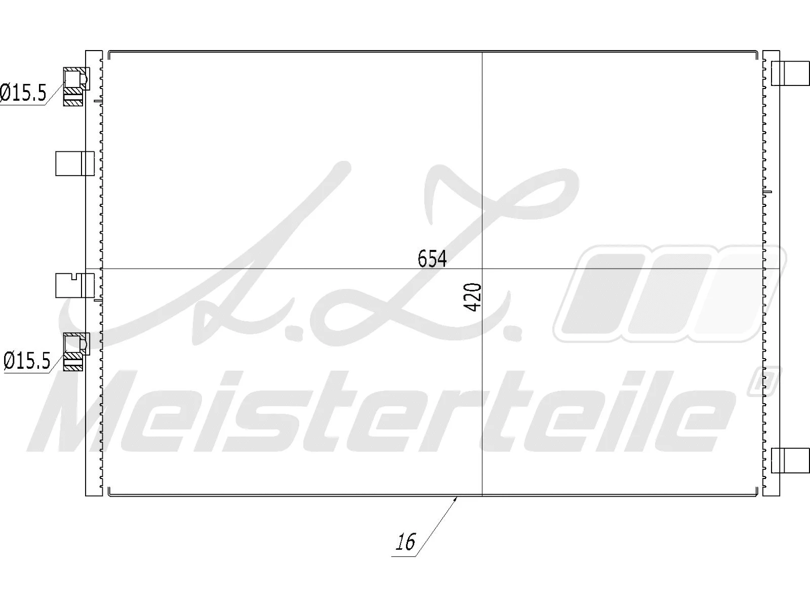 Condenser, air conditioning (AZMT-45-030-1468)