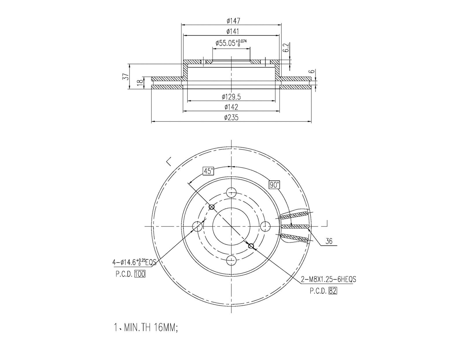 Brake Disc (AZMT-44-024-1047)