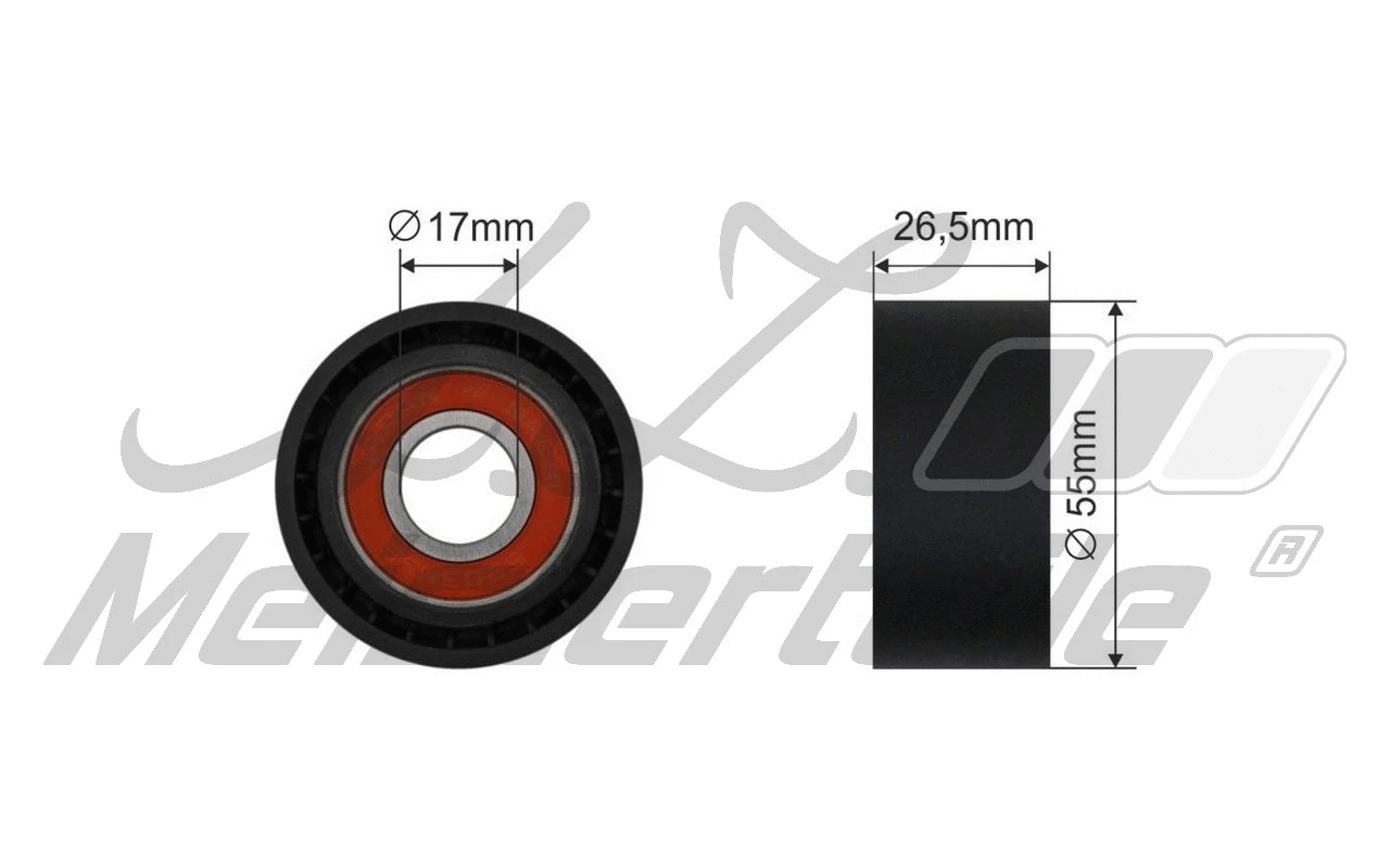 Tensioner Pulley, V-ribbed belt