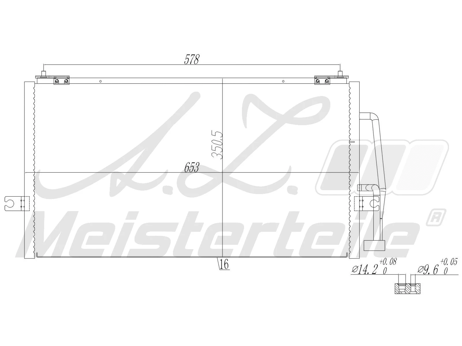Condenser, air conditioning (AZMT-45-030-1609)
