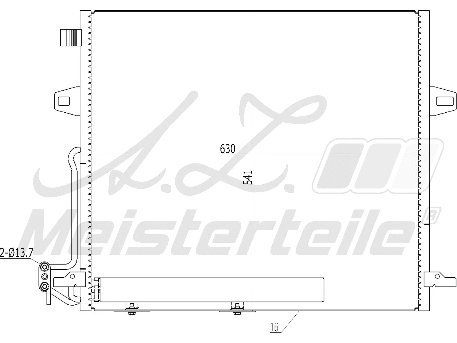 Condenser, air conditioning (AZMT-45-030-1272)