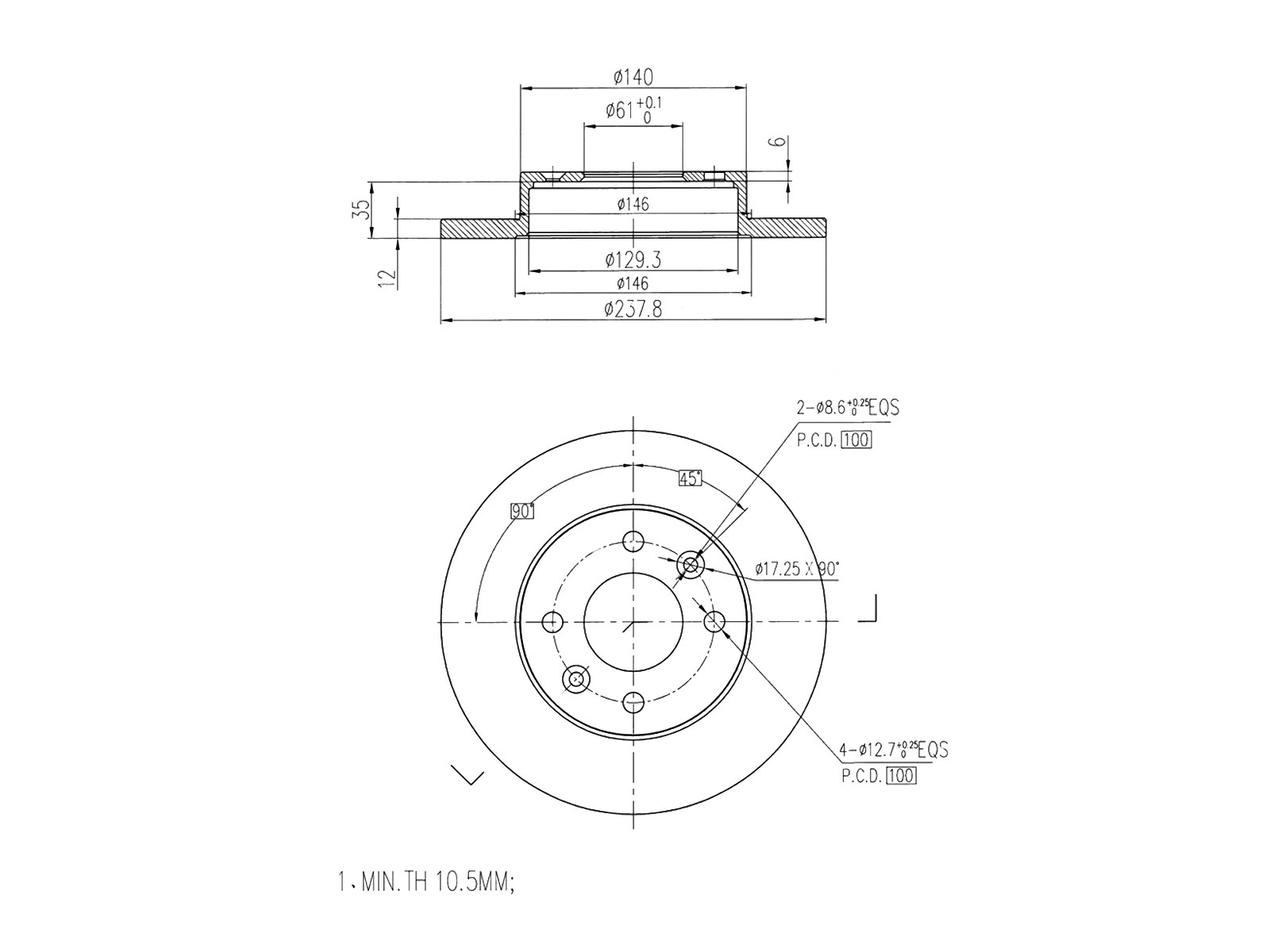 Brake Disc (AZMT-44-024-1005)