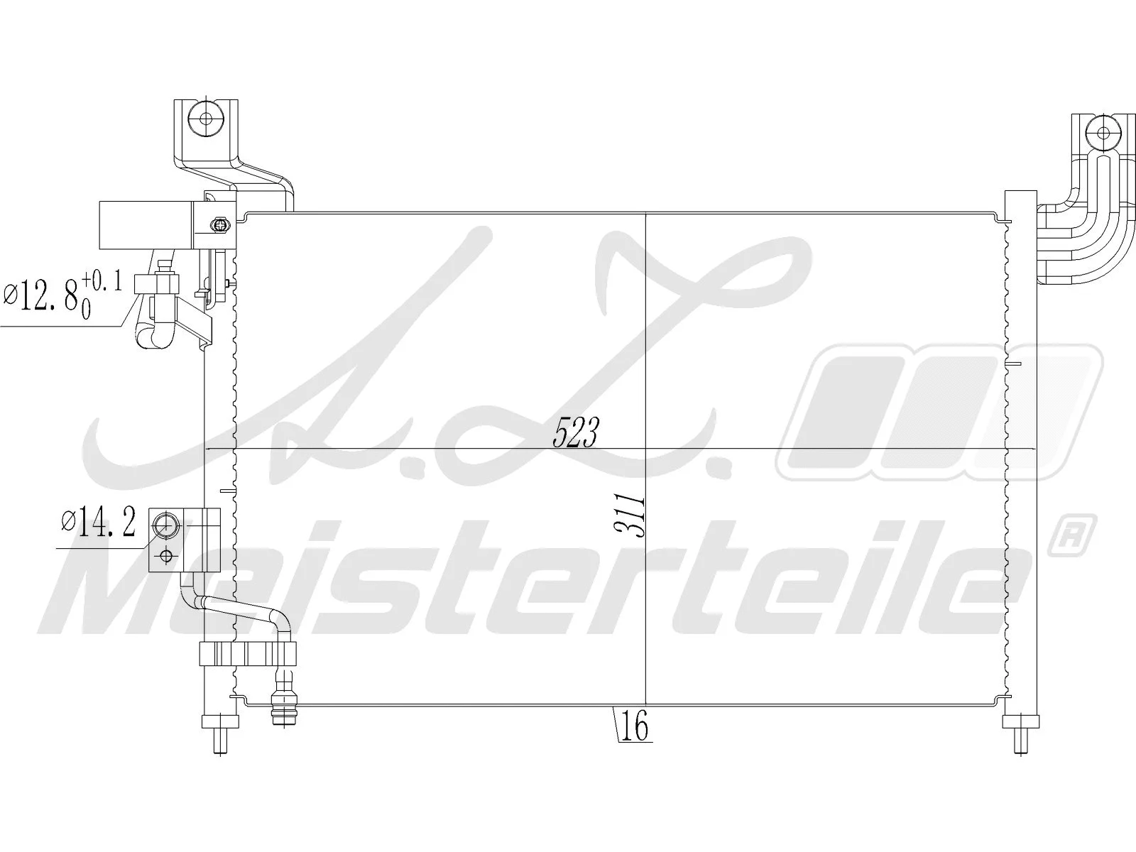 Condenser, air conditioning (AZMT-45-030-1570)