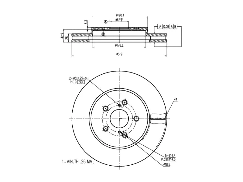 Brake Disc (AZMT-44-024-1271)