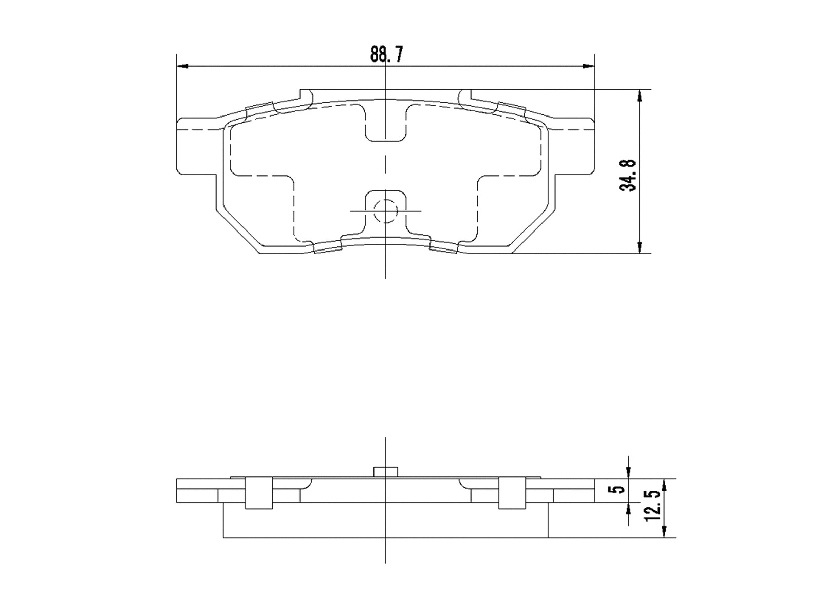 Brake Pad Set, disc brake (AZMT-44-022-1354)