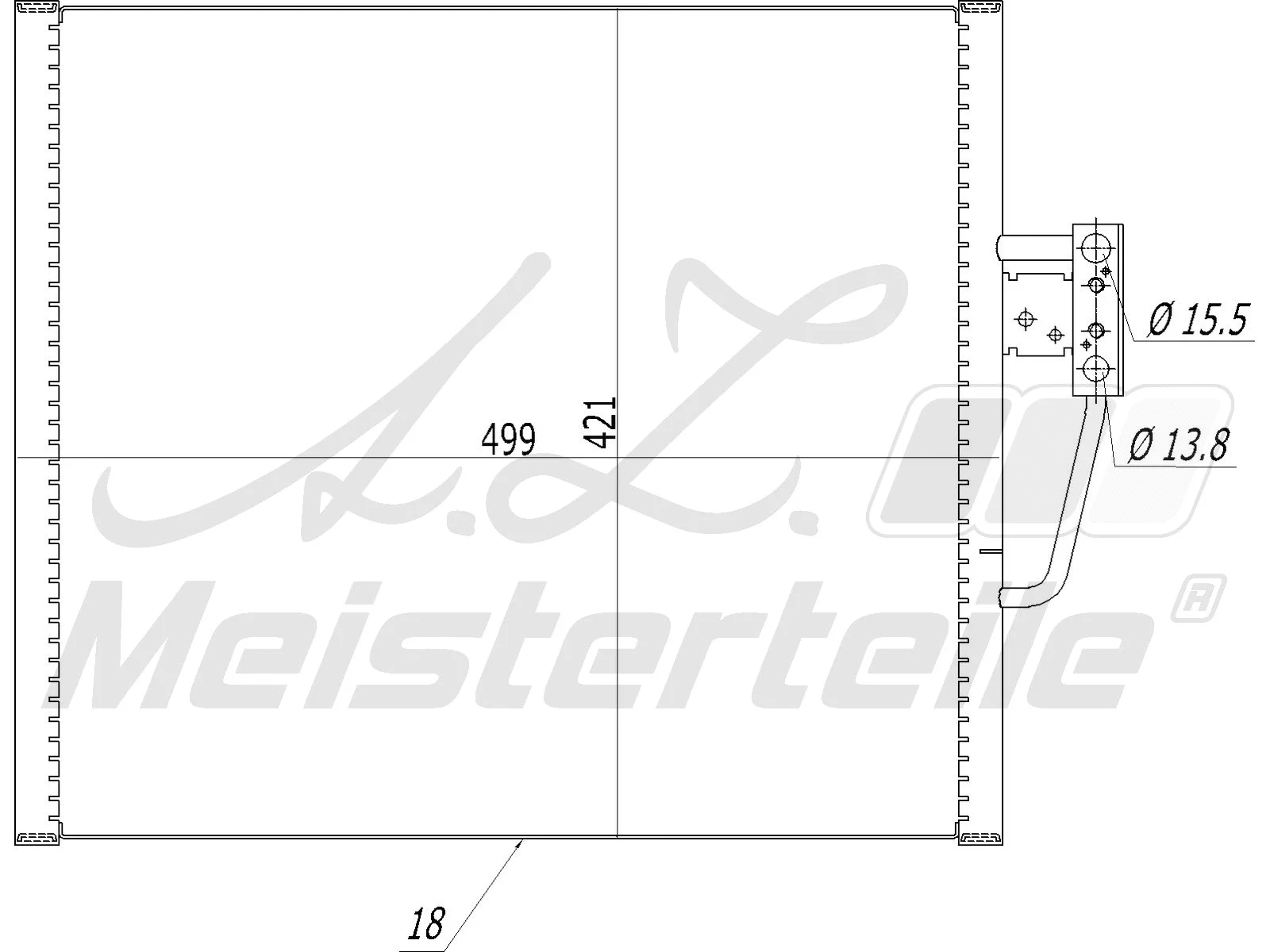 Condenser, air conditioning (AZMT-45-030-1071)