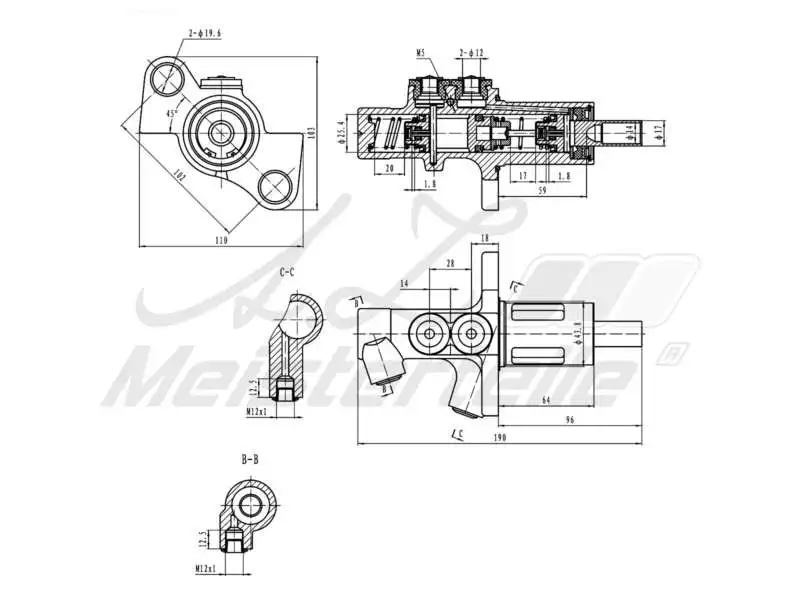 Brake Master Cylinder (AZMT-44-110-1057)
