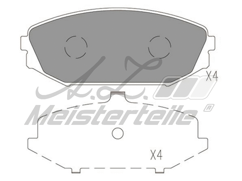 Brake Pad Set, disc brake (AZMT-44-022-2479)