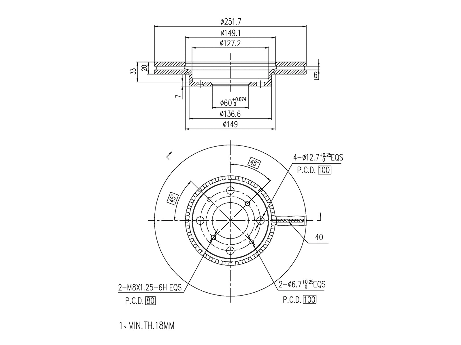 Brake Disc (AZMT-44-024-1257)