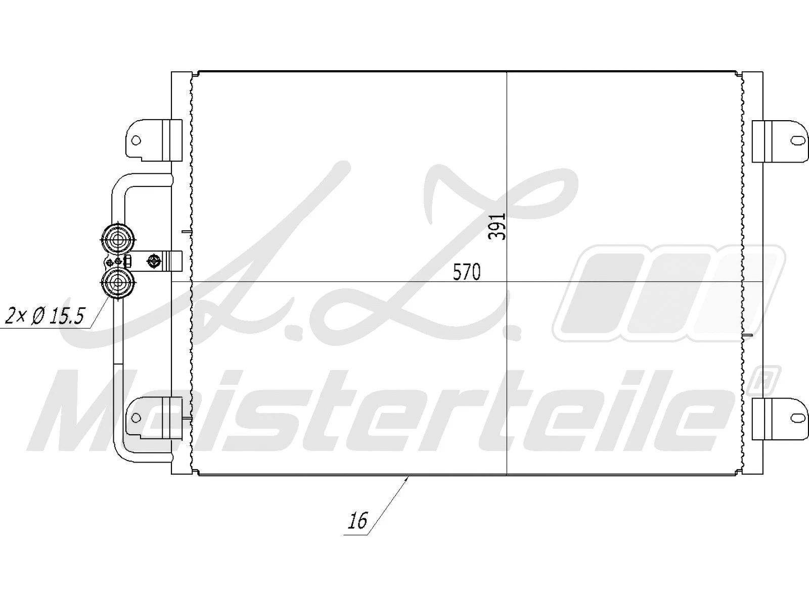 Condenser, air conditioning (AZMT-45-030-1167)