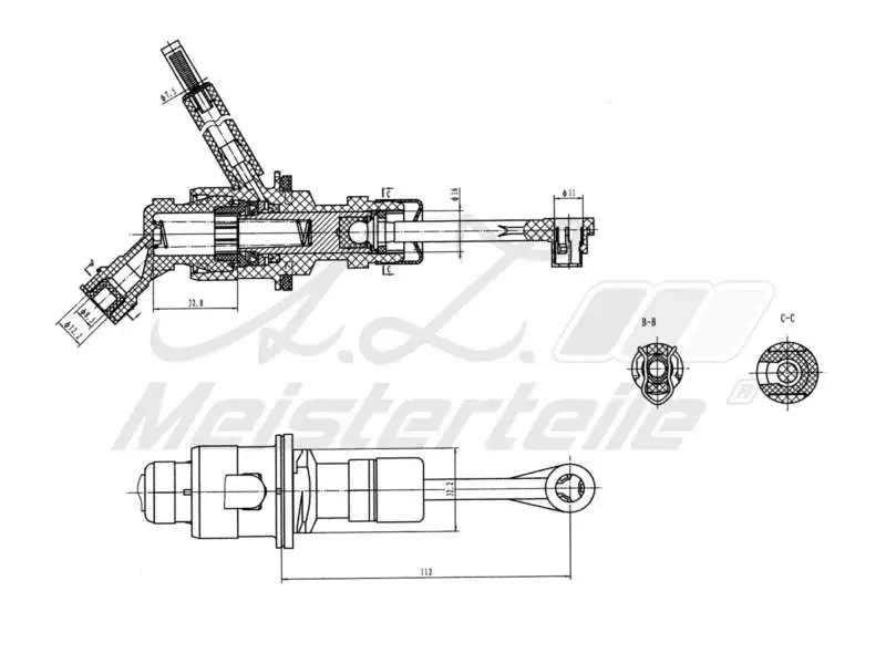 Master Cylinder, clutch (AZMT-47-030-1096)