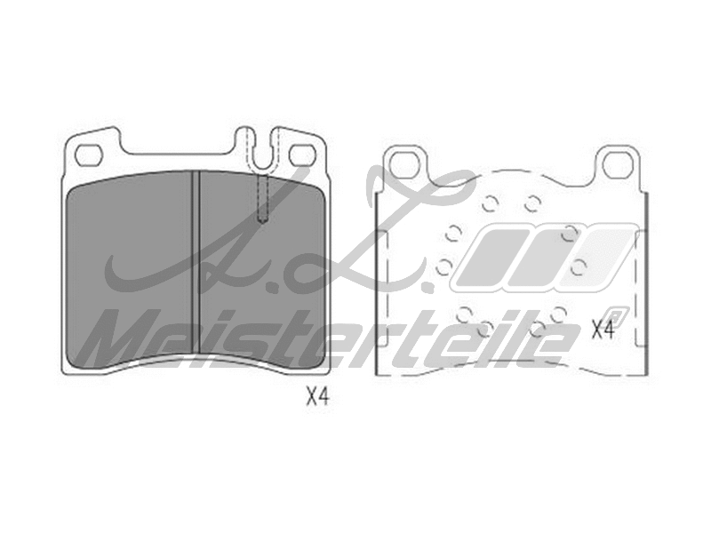 Brake Pad Set, disc brake (AZMT-44-022-1898)