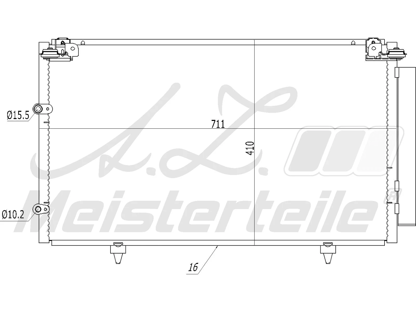 Condenser, air conditioning (AZMT-45-030-1092)