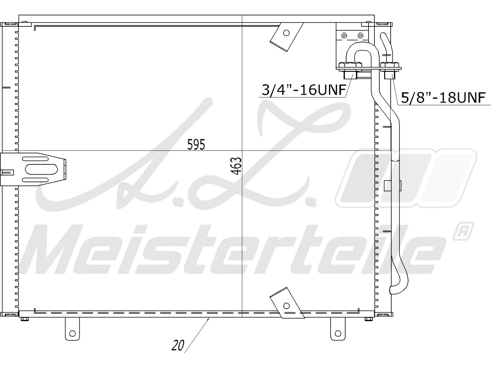 Condenser, air conditioning (AZMT-45-030-1475)