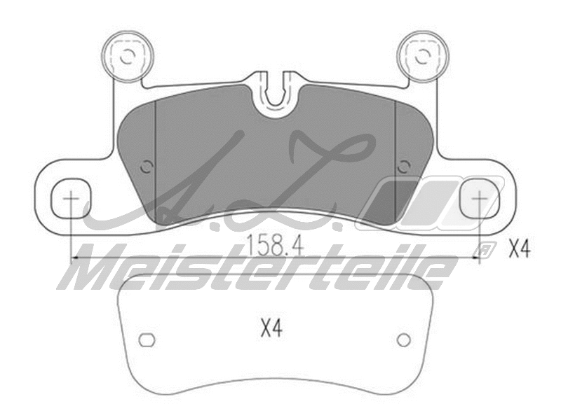 Brake Pad Set, disc brake (AZMT-44-022-1567)