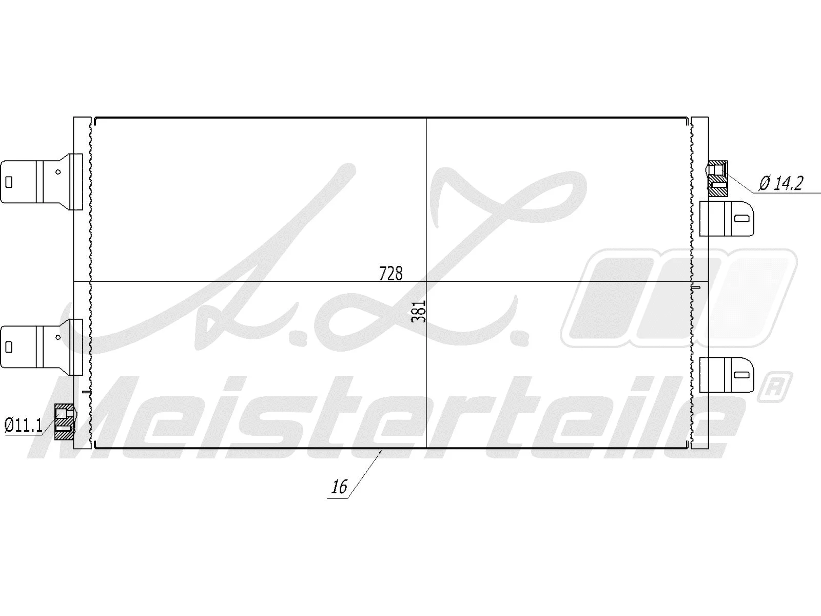 Condenser, air conditioning (AZMT-45-030-1478)