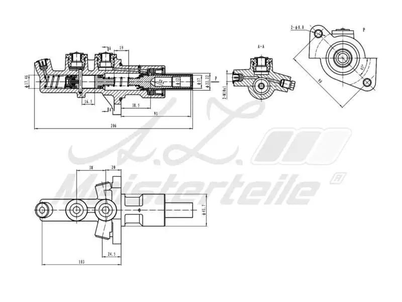 Brake Master Cylinder (AZMT-44-110-1050)