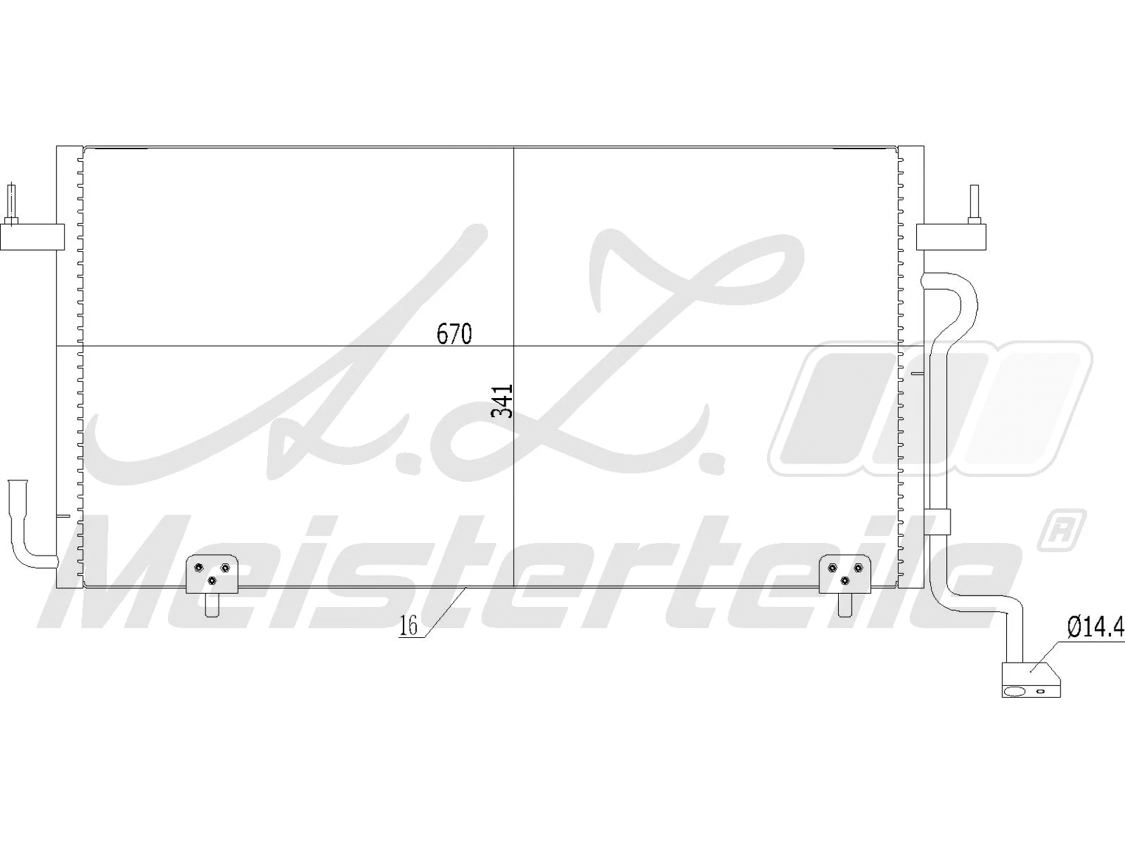Condenser, air conditioning (AZMT-45-030-1145)