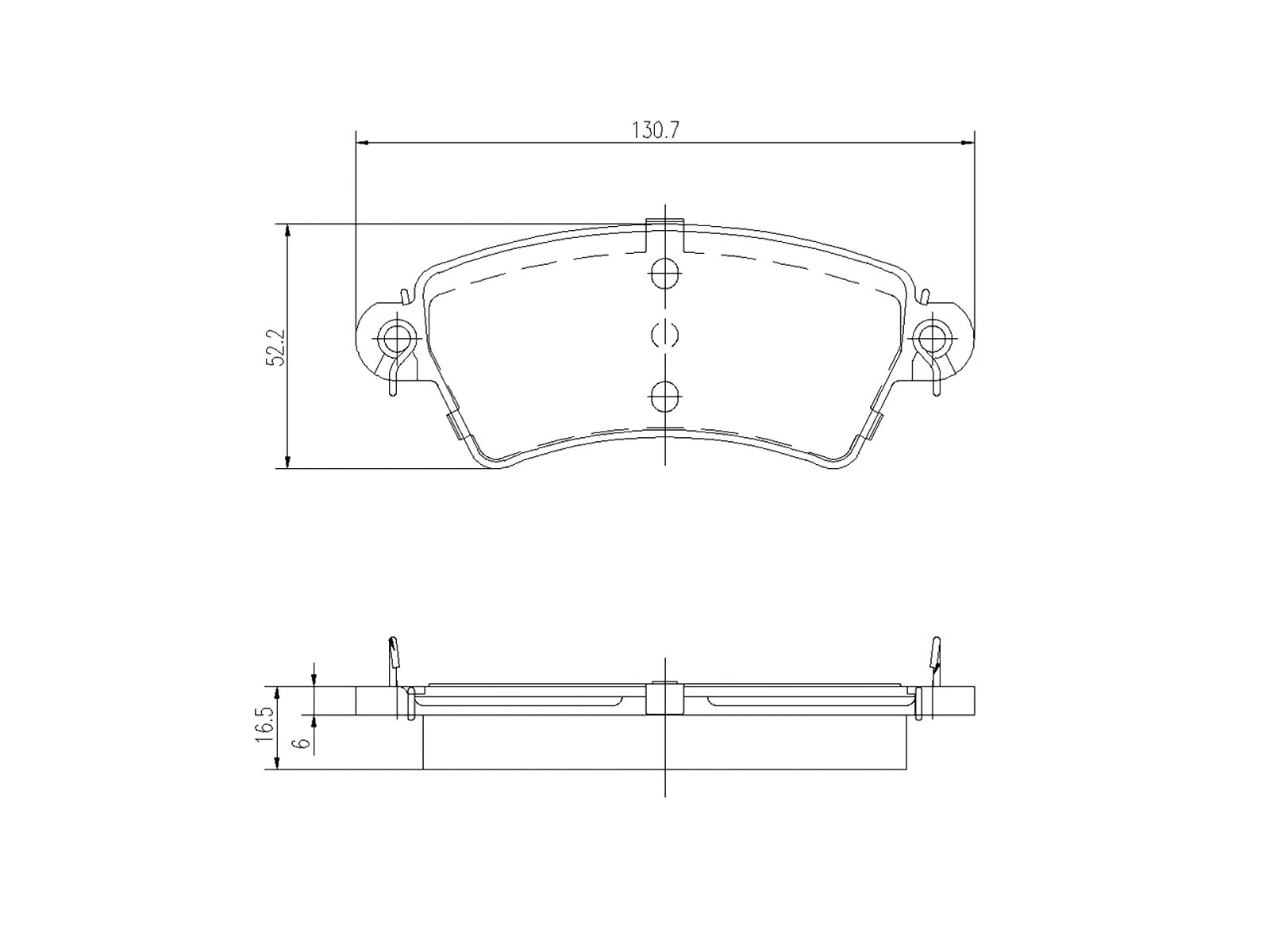 Brake Pad Set, disc brake (AZMT-44-022-1069)