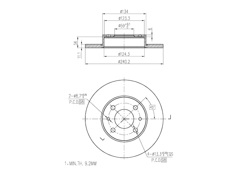 Brake Disc (AZMT-44-024-1422)