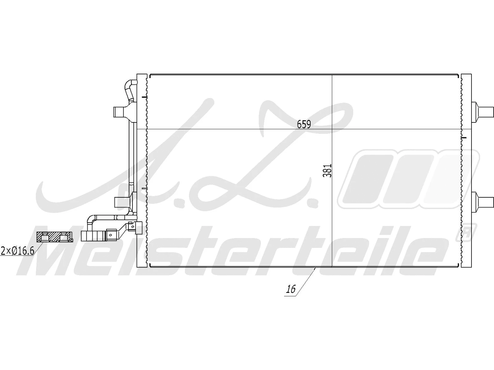 Condenser, air conditioning (AZMT-45-030-1462)