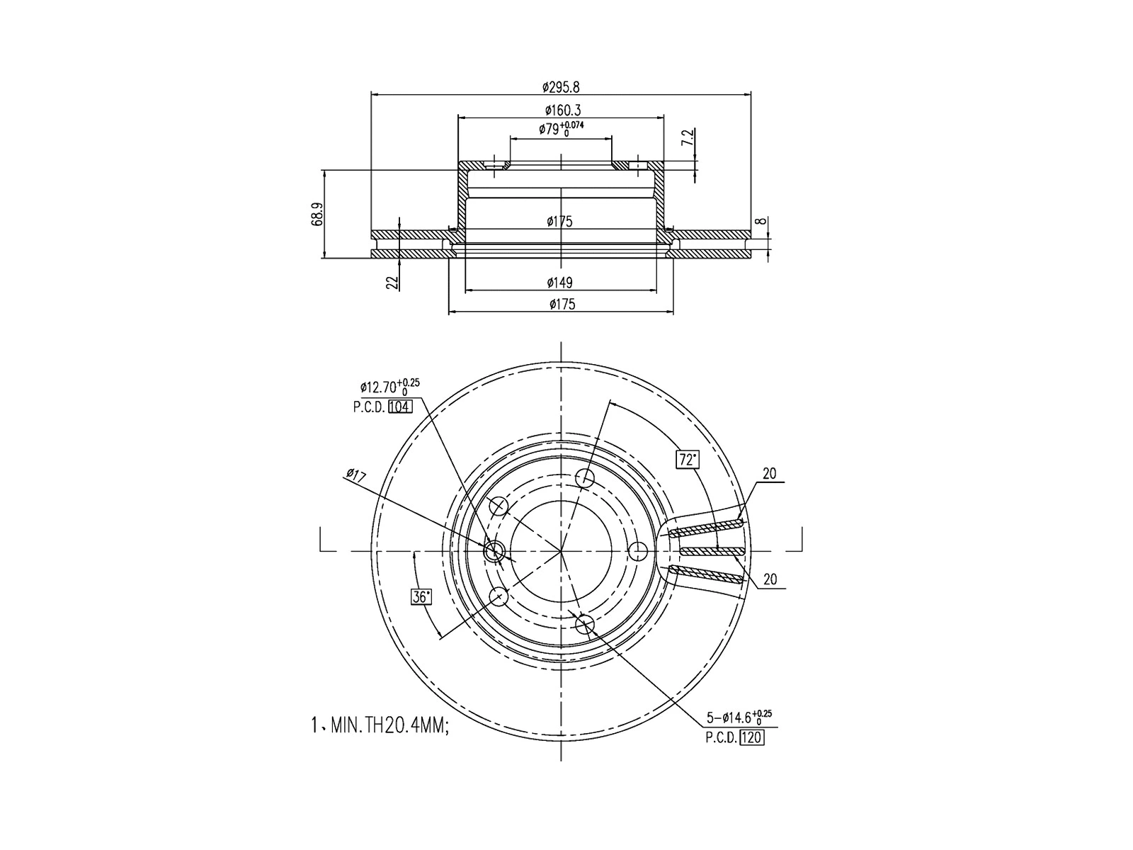 Brake Disc (AZMT-44-024-1508)