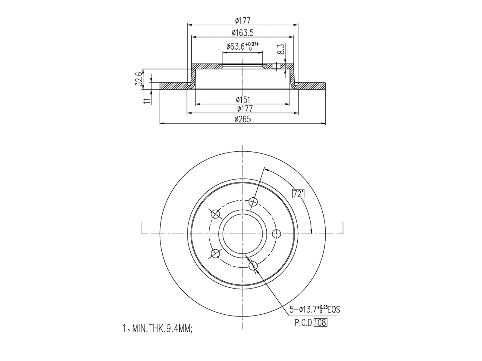 Brake Disc (AZMT-44-024-1134)