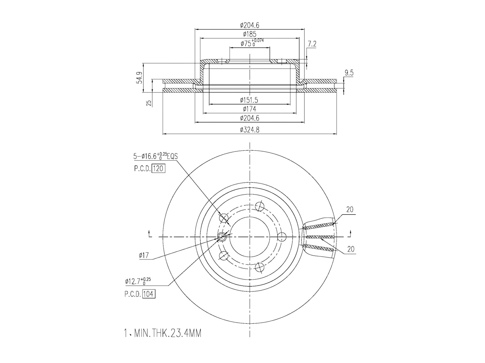 Brake Disc (AZMT-44-024-1163)
