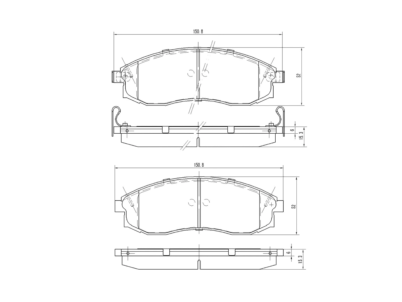 Brake Pad Set, disc brake (AZMT-44-022-1183)