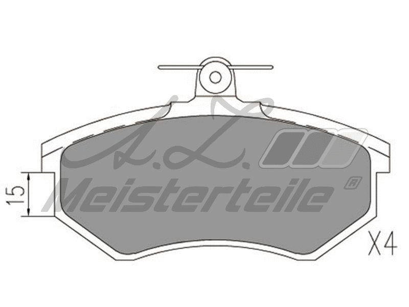 Brake Pad Set, disc brake (AZMT-44-022-2463)