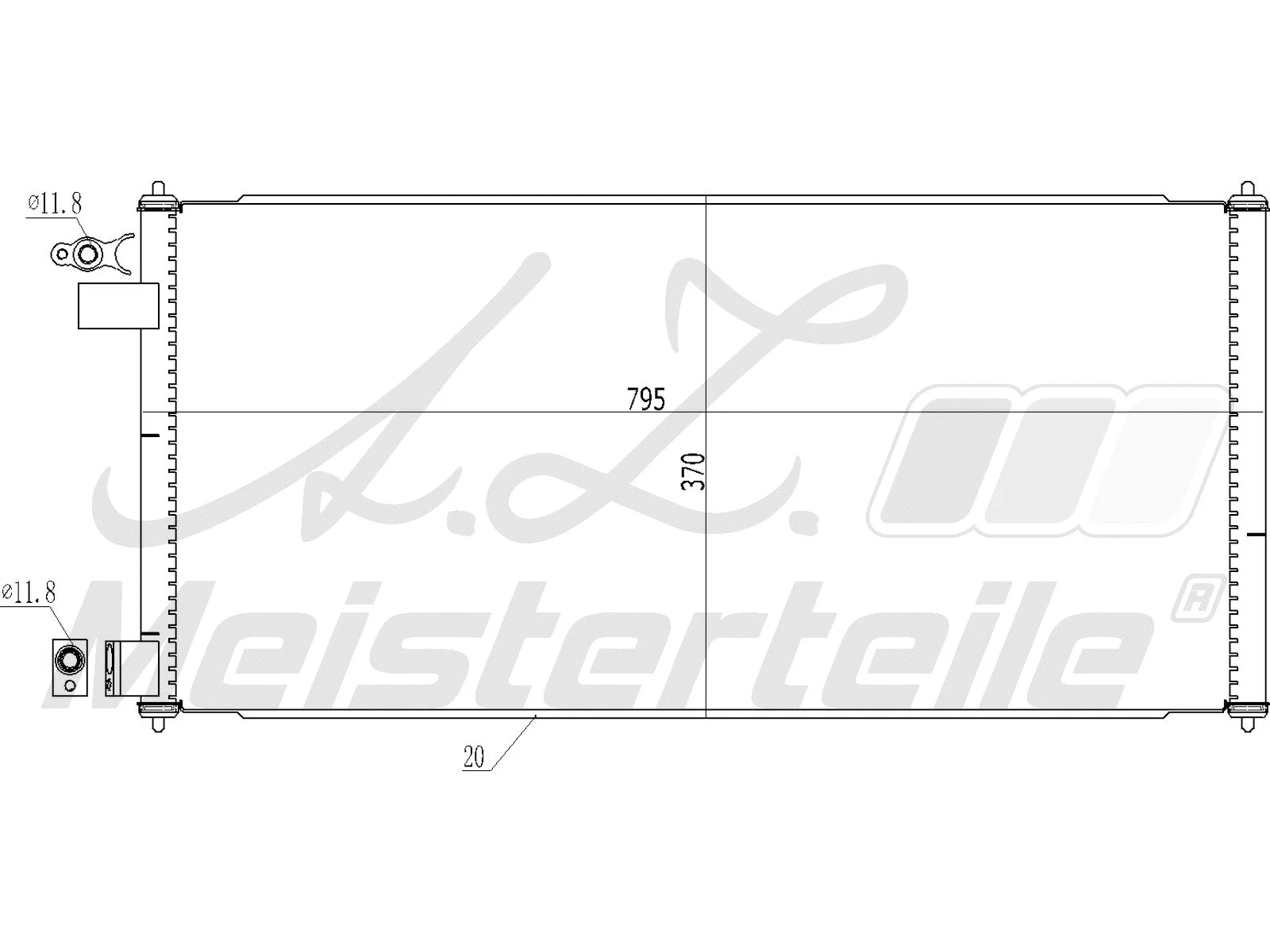 Condenser, air conditioning (AZMT-45-030-1298)