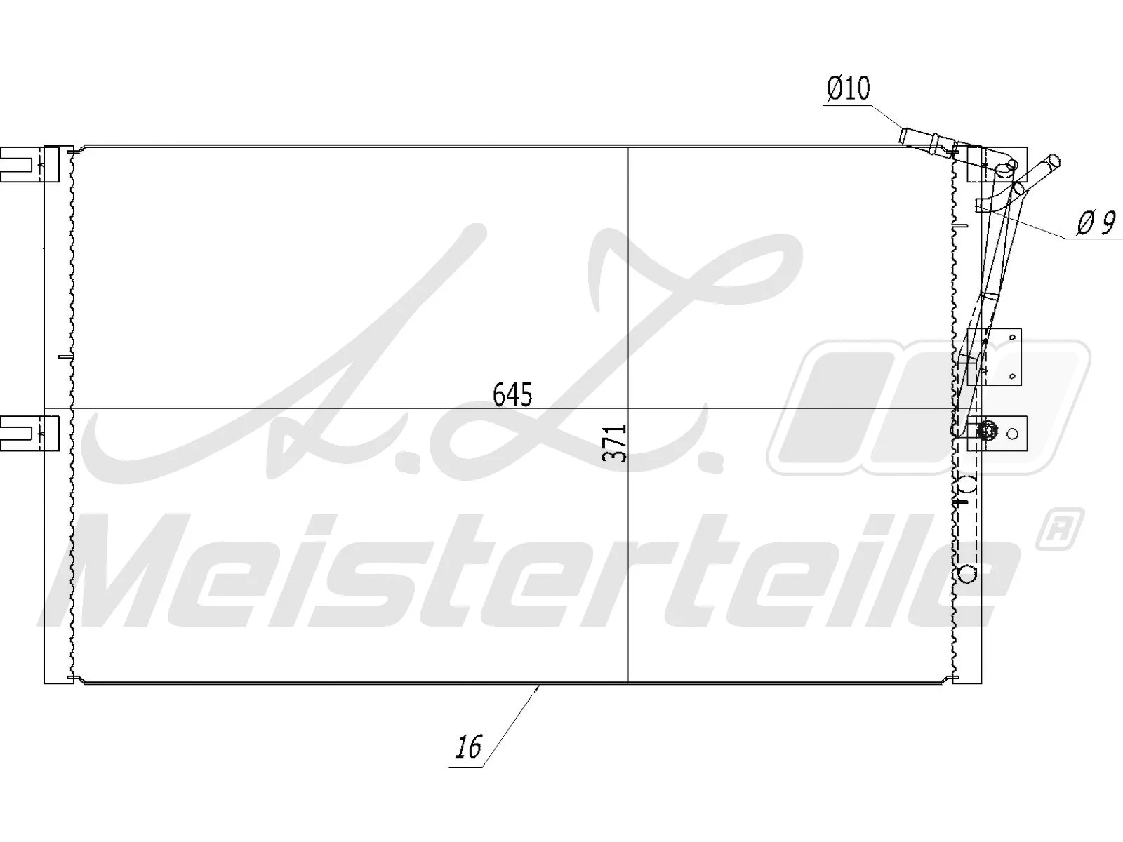 Condenser, air conditioning (AZMT-45-030-1477)