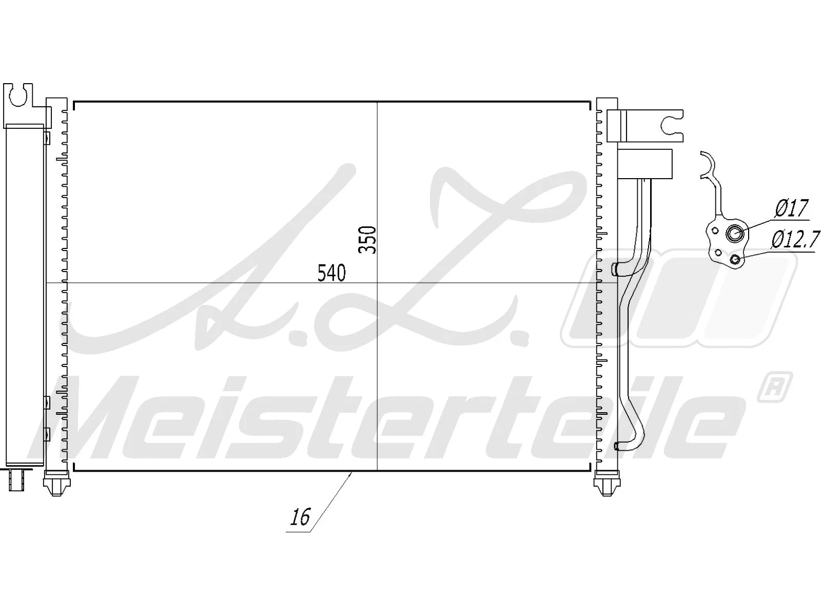 Condenser, air conditioning (AZMT-45-030-1123)