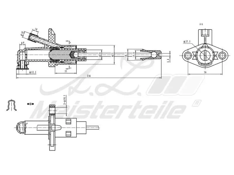 Master Cylinder, clutch (AZMT-47-030-1007)