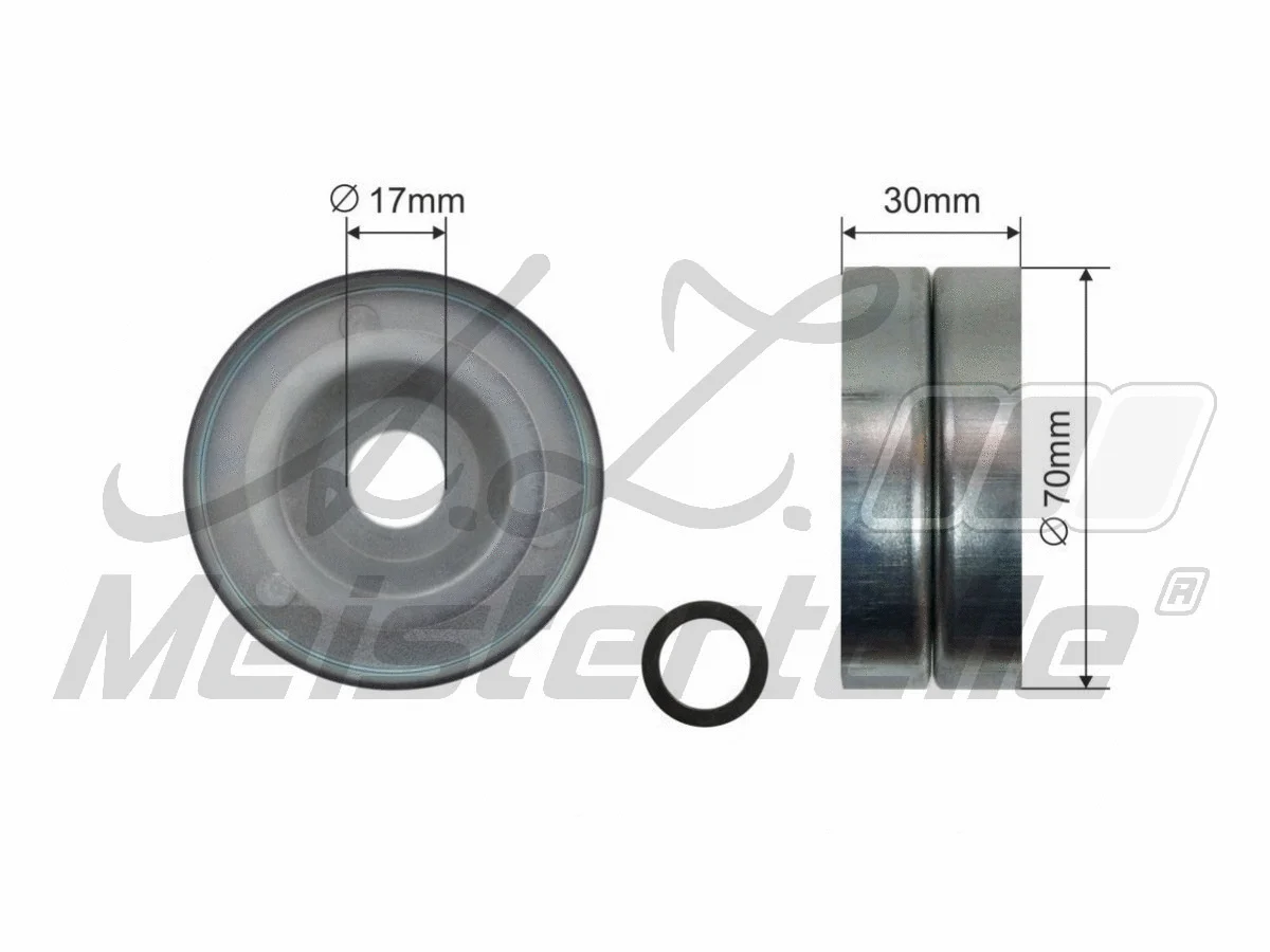 Deflection/Guide Pulley, V-ribbed belt