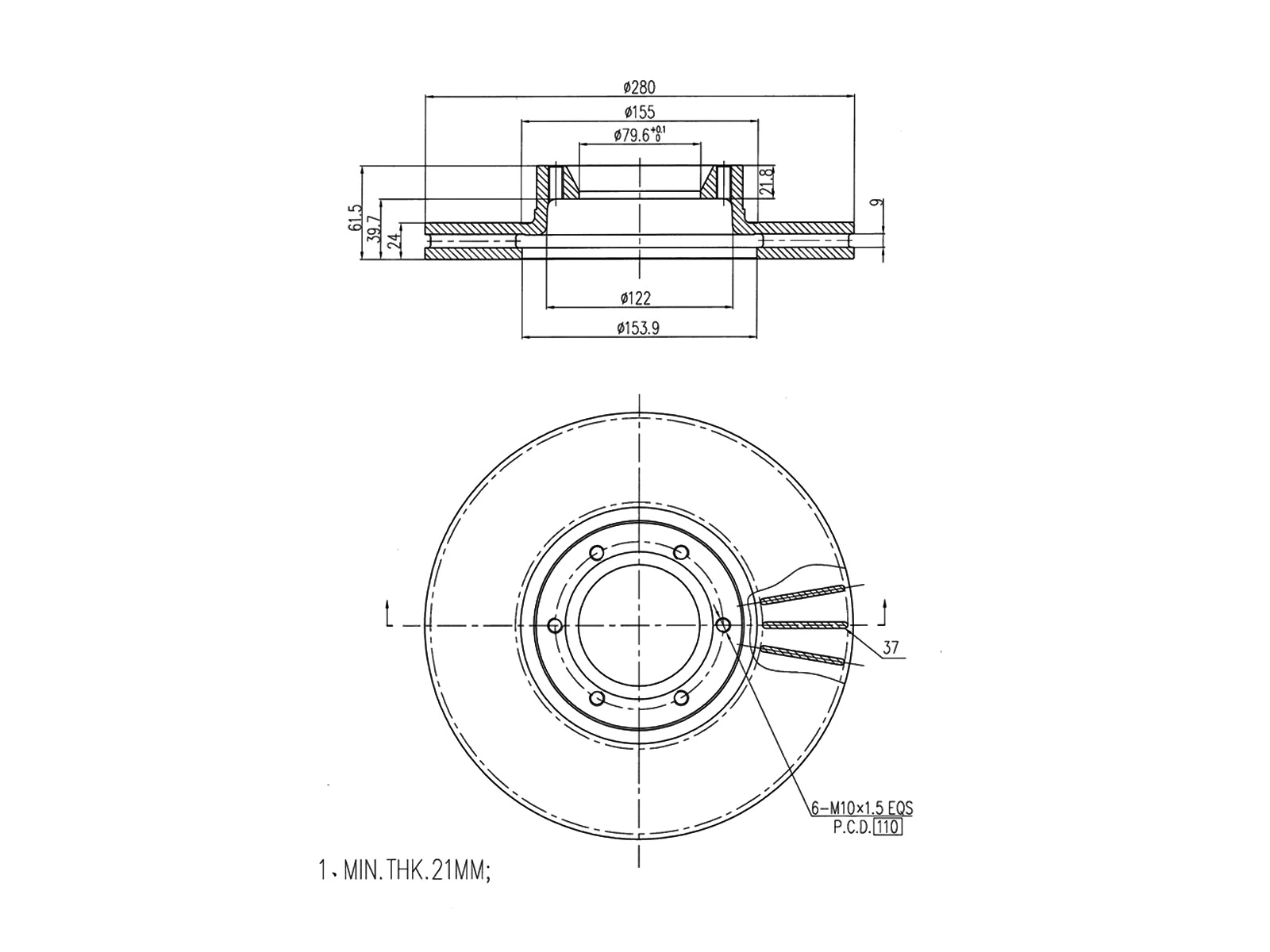 Brake Disc (AZMT-44-024-1038)