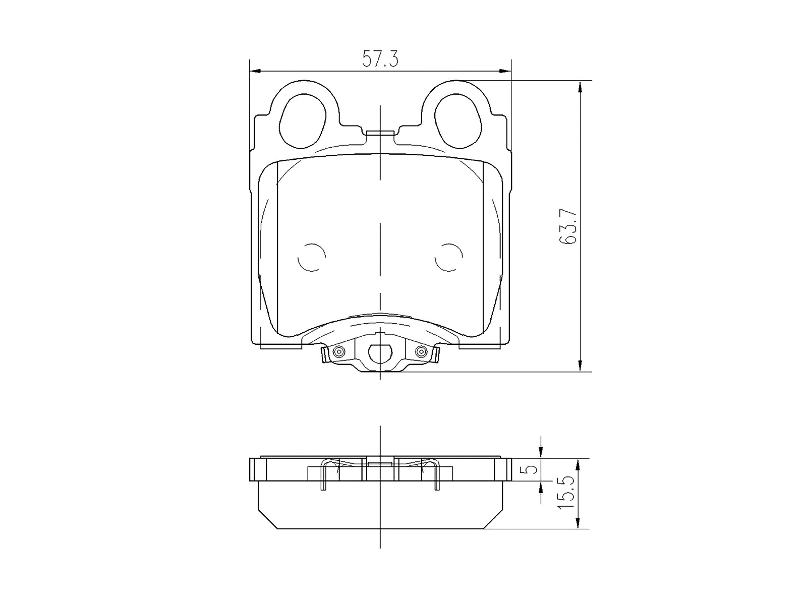 Brake Pad Set, disc brake (AZMT-44-022-1164)