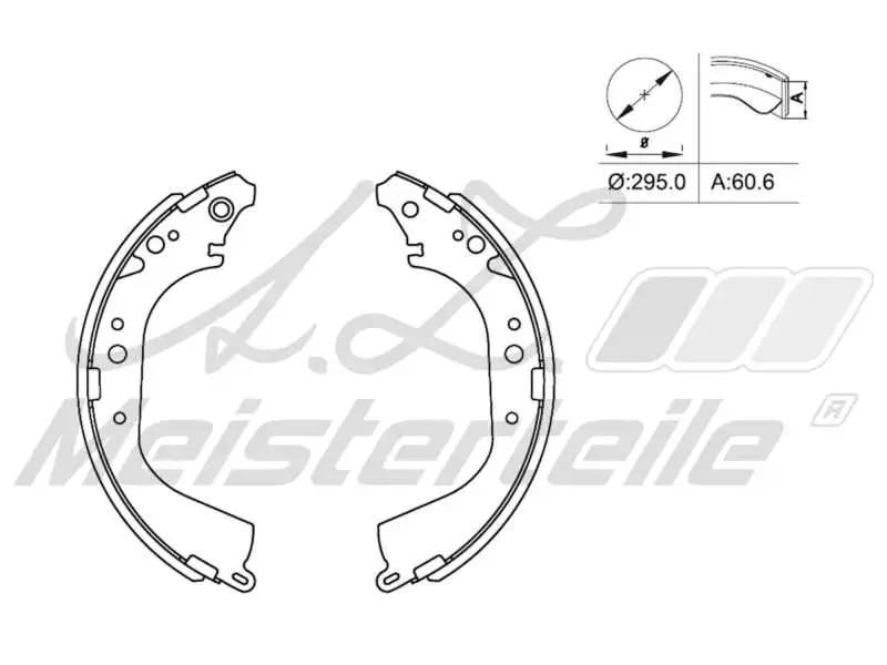 Brake Shoe Set (AZMT-44-026-1309)
