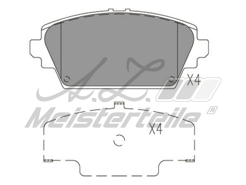 Brake Pad Set, disc brake (AZMT-44-022-1532)