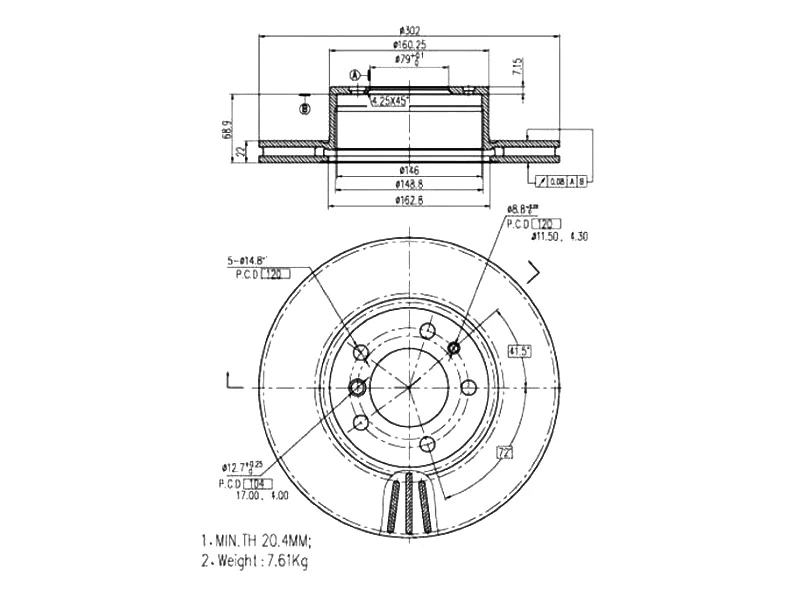 Brake Disc (AZMT-44-024-1416)