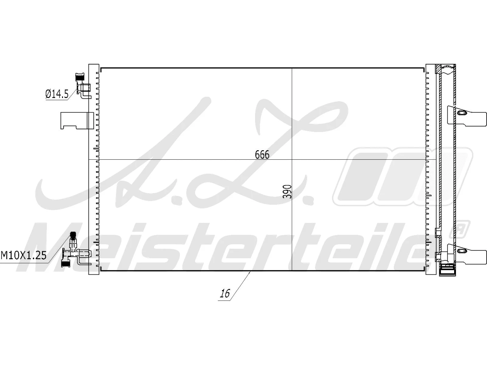Condenser, air conditioning (AZMT-45-030-1286)