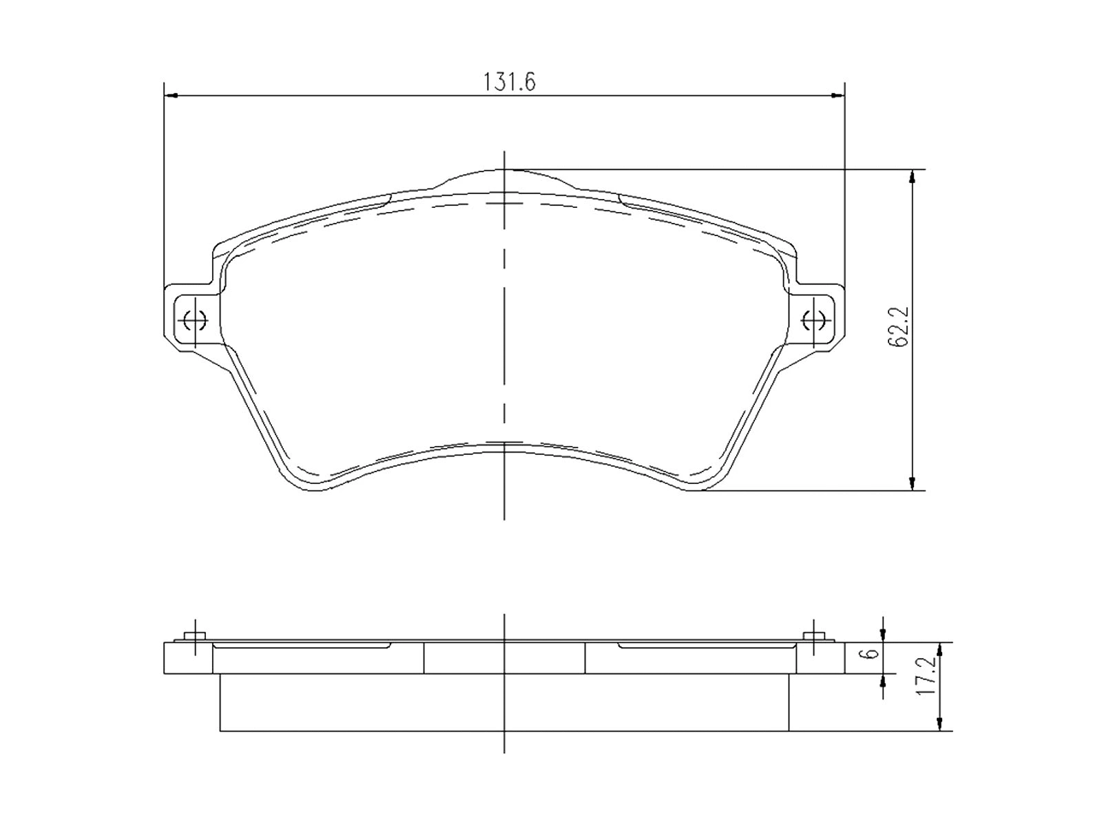 Brake Pad Set, disc brake (AZMT-44-022-1115)